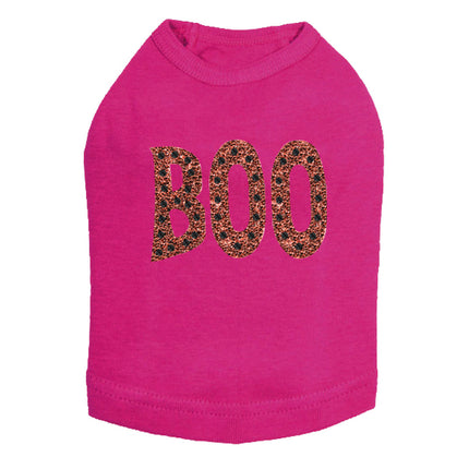 Orange Glitter Boo - Dog Tank