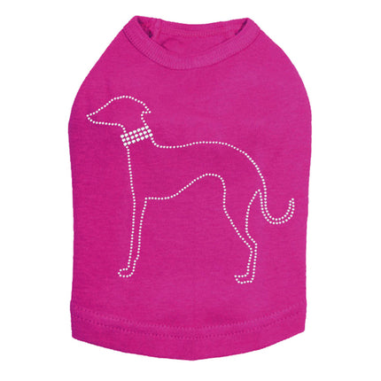 Greyhound Outline - Dog Tank