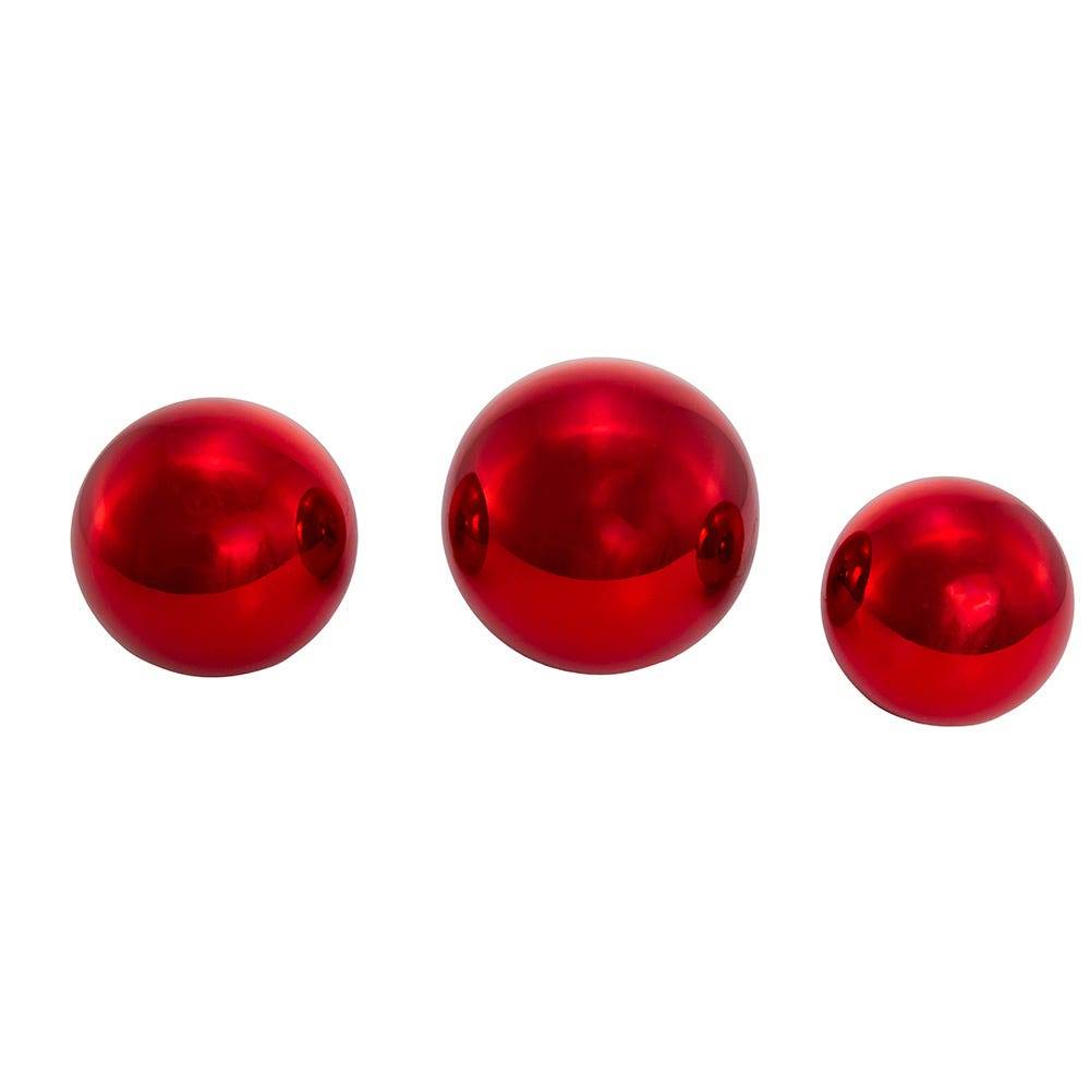 Kurt Adler 60-80MM Shiny Red Glass Ball Ornaments, 20-Piece Set