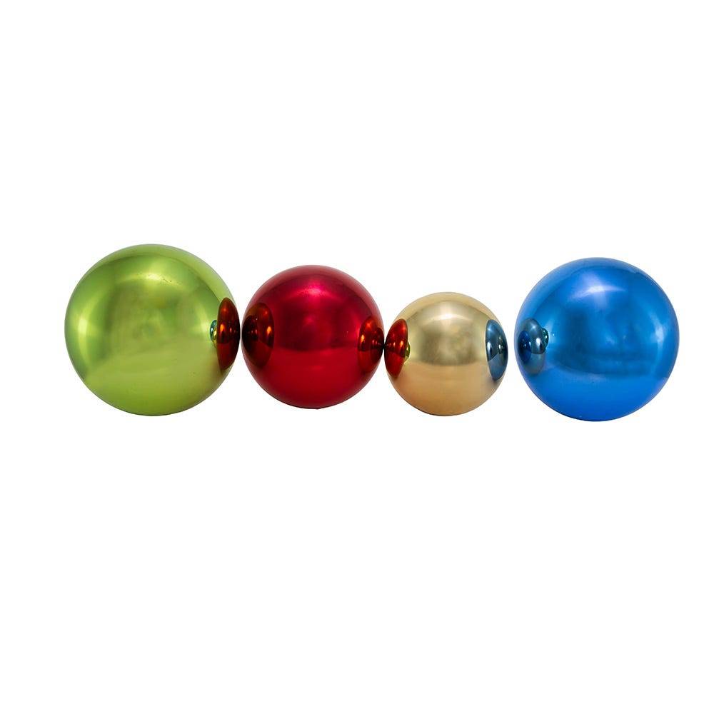 Kurt Adler 60-80MM Shiny Multi-Color Glass Ball Ornaments, 20-Piece Set