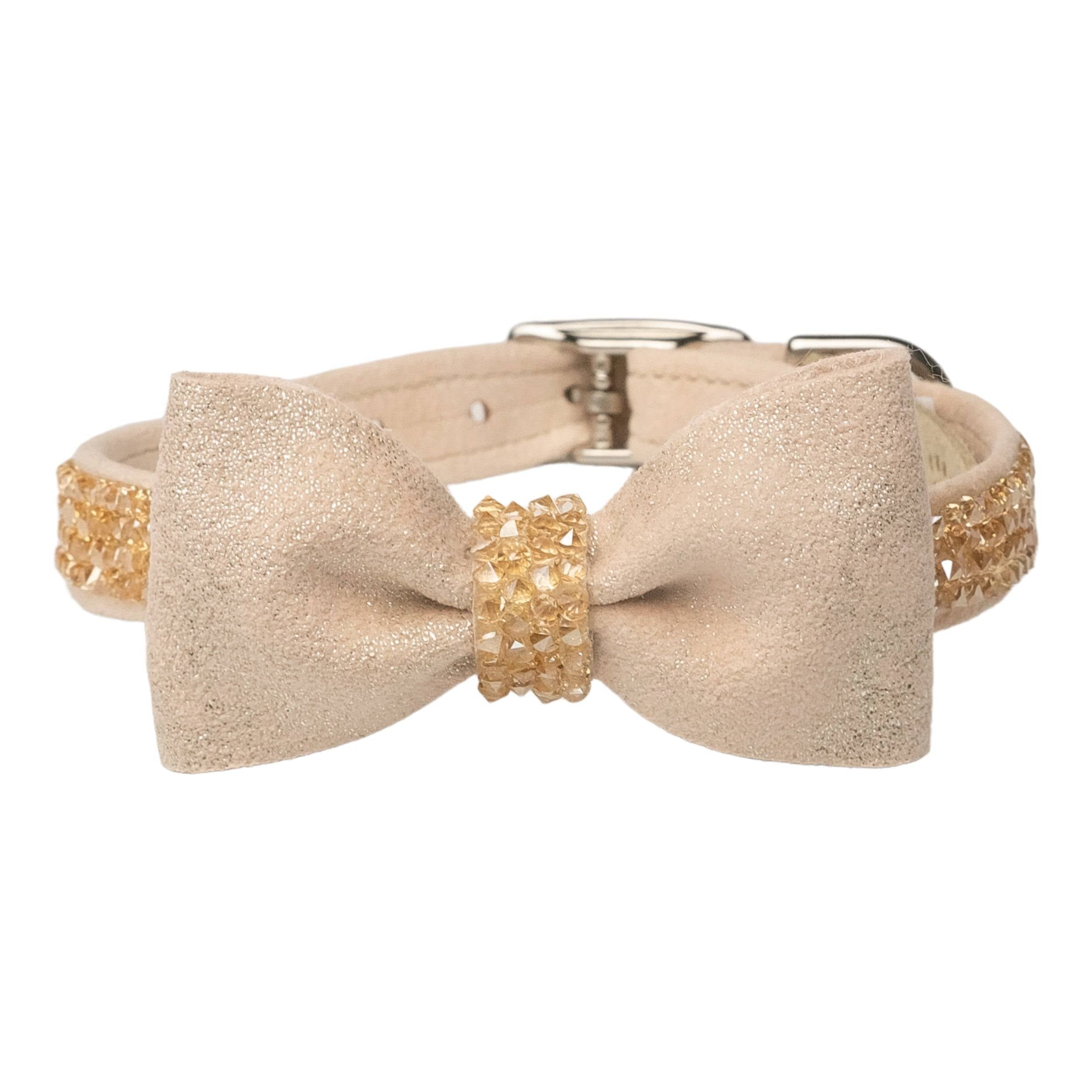 Gold Puparoxy Champagne Glitzerati Bow Tie 1/2