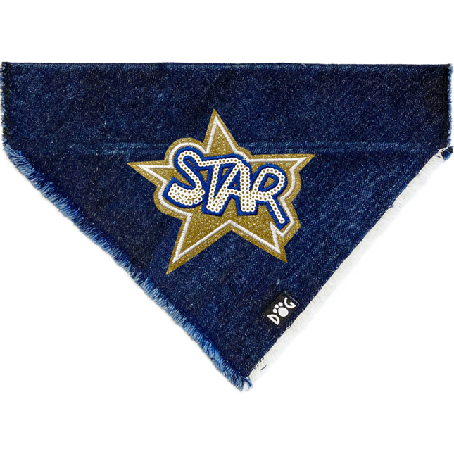 Glitter Star Denim Bandana