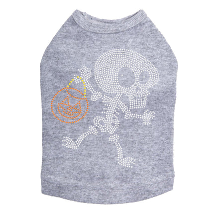 Trick or Treat Skeleton - Dog Tank