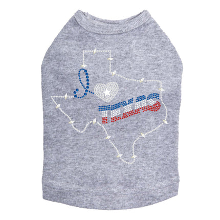 I Love Texas - Dog Tank