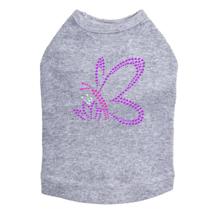 Pink & Purple Nailhead Butterfly - Dog Tank