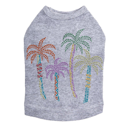 Palm Trees - Multicolor - Dog Tank