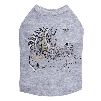 Horse with Stars & Moon - Dog Tank