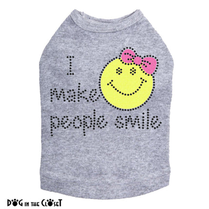 I Make People Smile (Girl) - Dog Tank