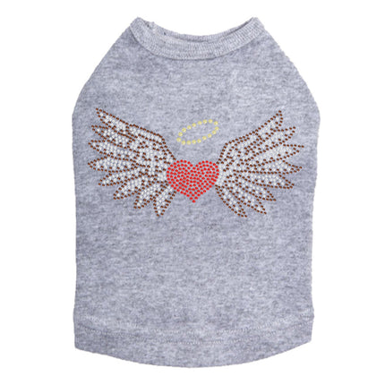 Heart with Wings & Halo - Dog Tank