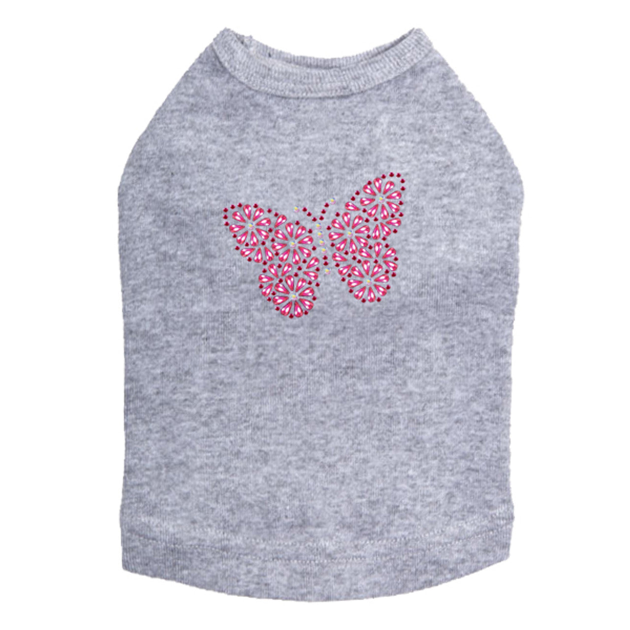 Pink Nailhead Butterfly - Dog Tank