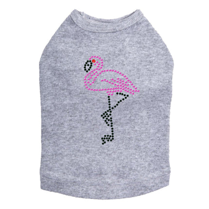 Pink Flamingo with Black Legs (Small) - Dog Tank