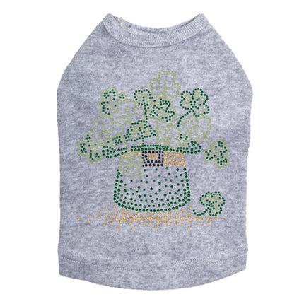 Shamrocks in Hat - Dog Tank