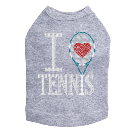 I Love Tennis - Dog Tank