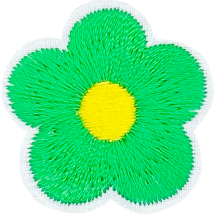 Small 5 Petal Flower (Green) - Patch