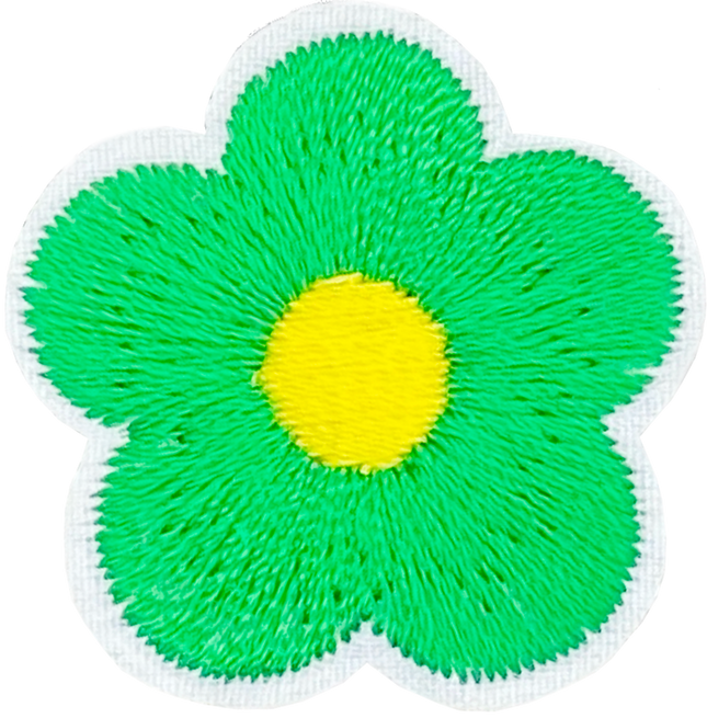 Small 5 Petal Flower (Green) - Patch