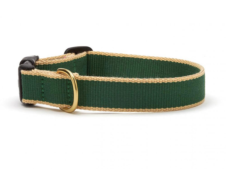 Color Market Dog Collar - Wide Forest & Tan