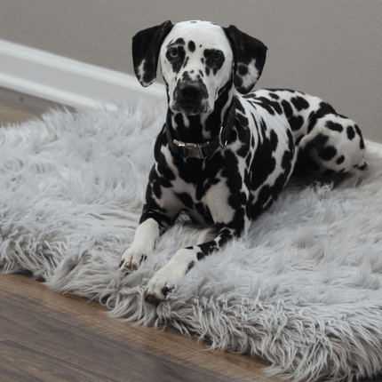 PupRug by Paw.com™ Faux Fur Orthopedic Dog Bed - Rectangle Grey