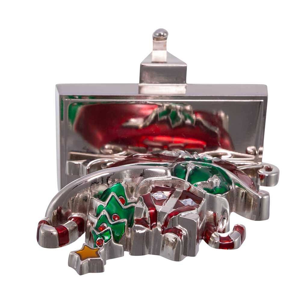 Kurt Adler 7.3-Inch Metal Sleigh Stocking Hanger