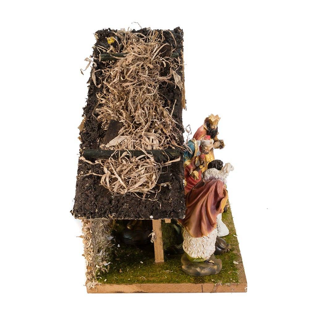 Kurt Adler 12-Inch Nativity Set with Stable and 10 Figures