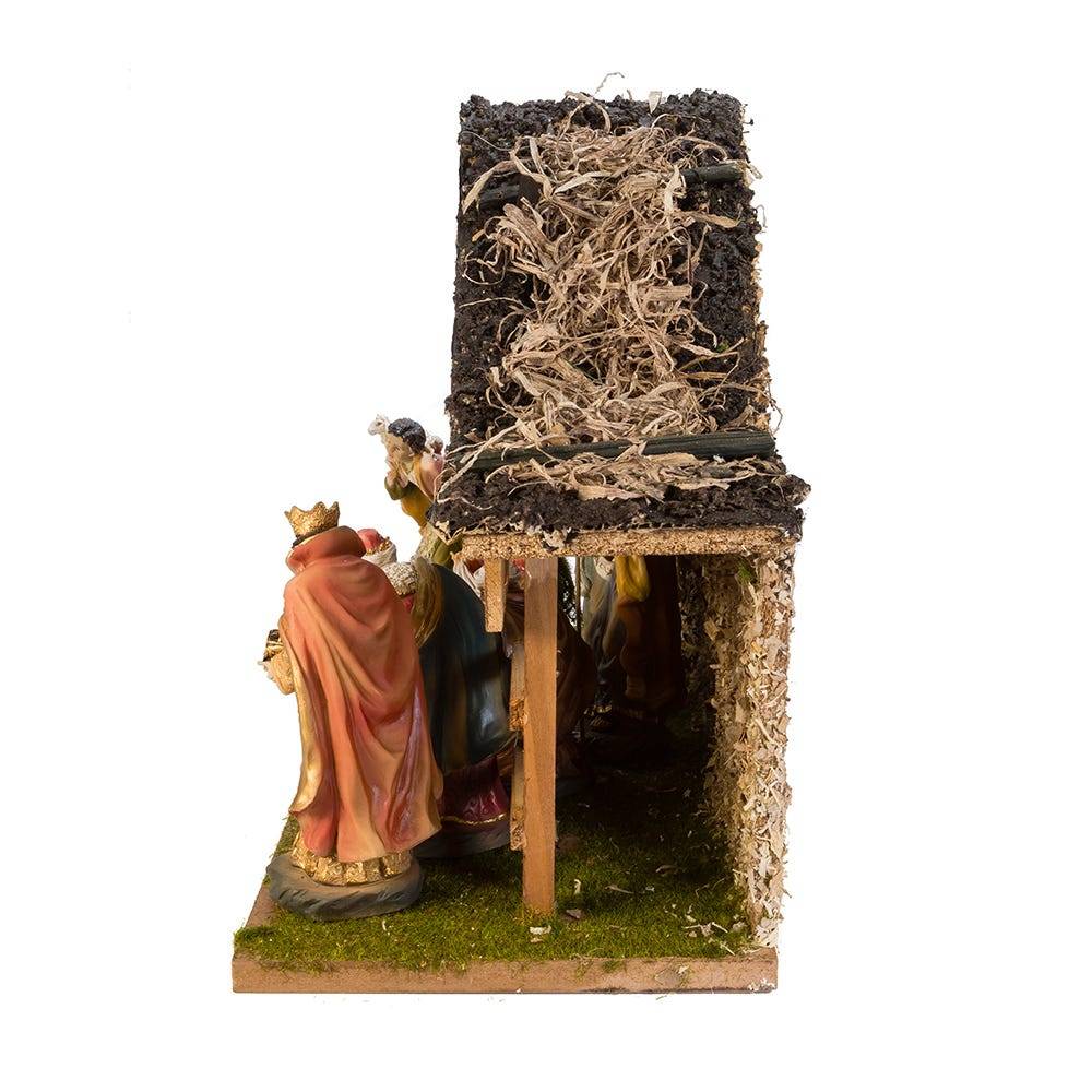 Kurt Adler 12-Inch Nativity Set with Stable and 10 Figures