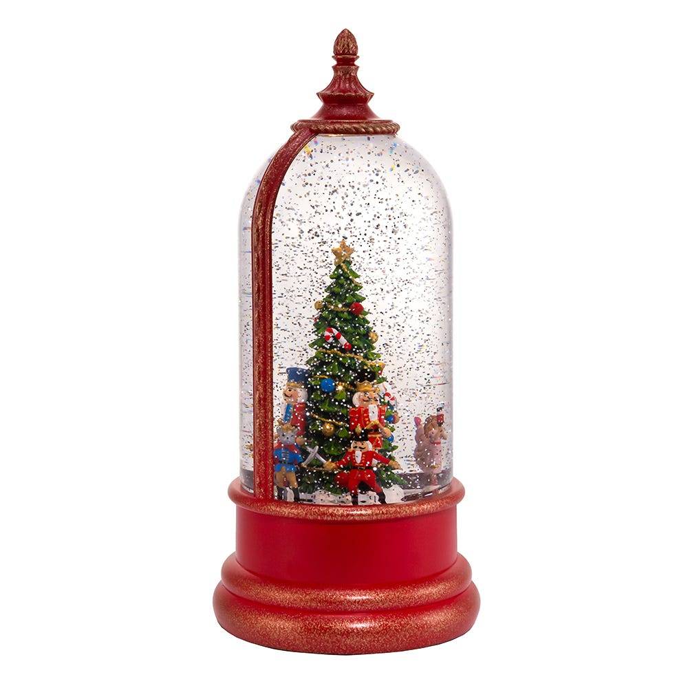 Kurt Adler 10.8-Inch Battery-Operated USB Lighted Musical Nutcracker Water Lantern