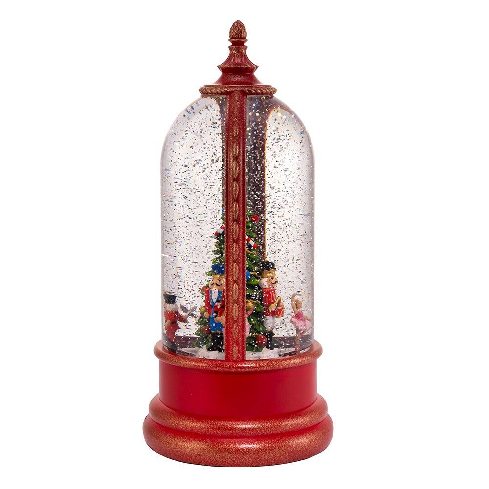 Kurt Adler 10.8-Inch Battery-Operated USB Lighted Musical Nutcracker Water Lantern