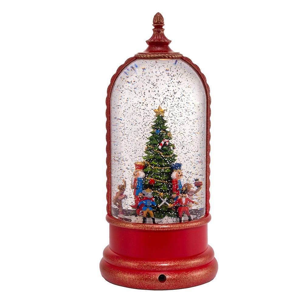 Kurt Adler 10.8-Inch Battery-Operated USB Lighted Musical Nutcracker Water Lantern