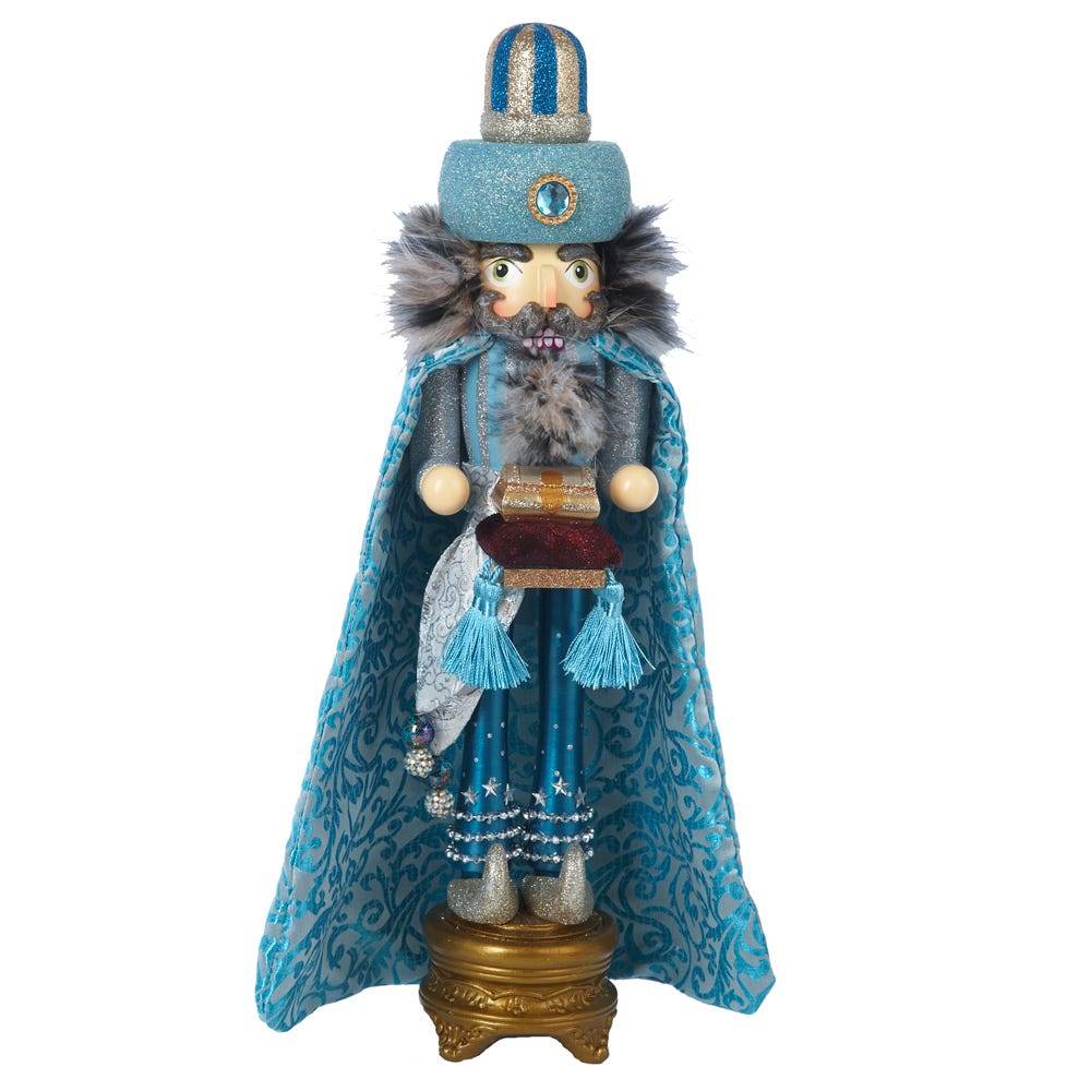 Kurt Adler 18-Inch Hollywood Turquoise King Nutcracker