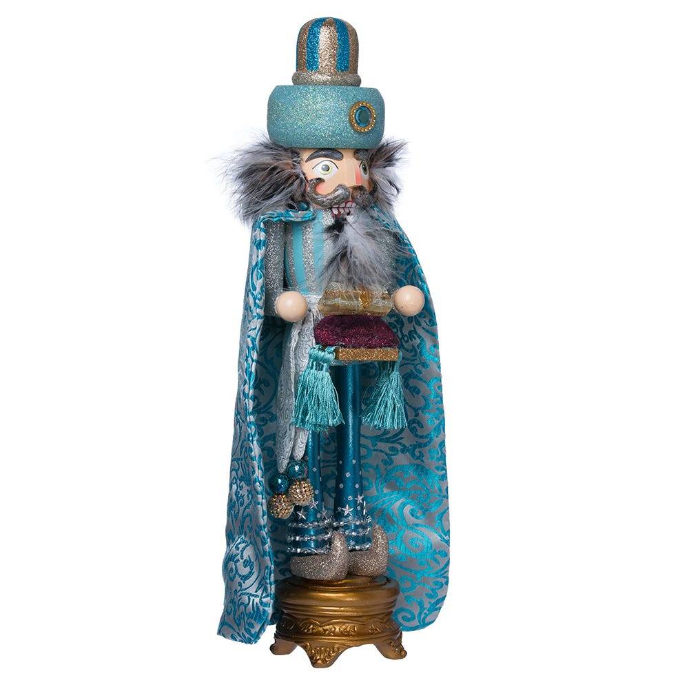 Kurt Adler 18-Inch Hollywood Turquoise King Nutcracker