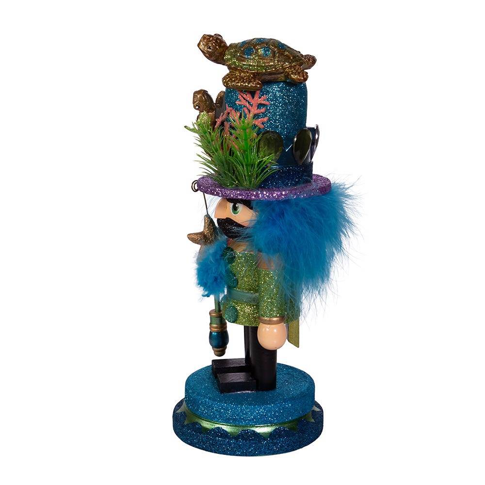 Kurt Adler 11-Inch Hollywood Nutcracker with Sea Turtle Hat