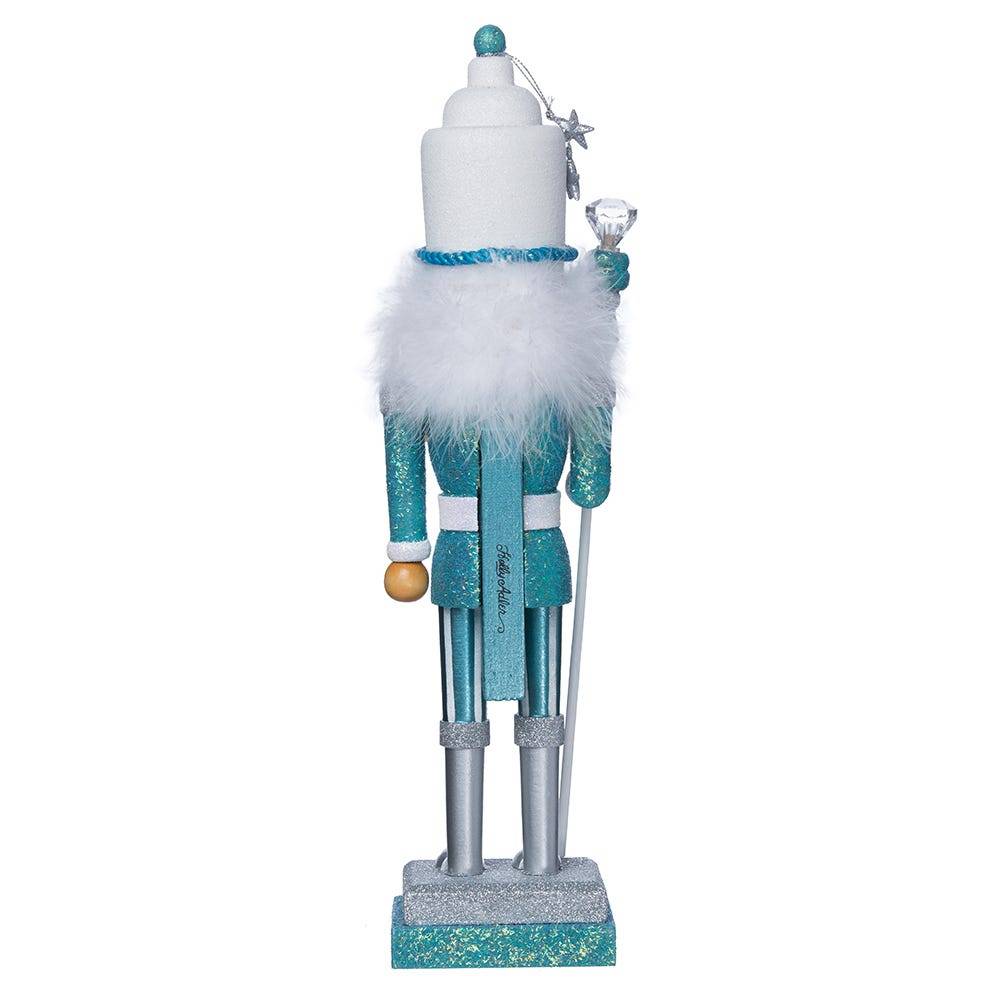 Kurt Adler 17-Inch Hollywood Turquoise/White Nutcracker