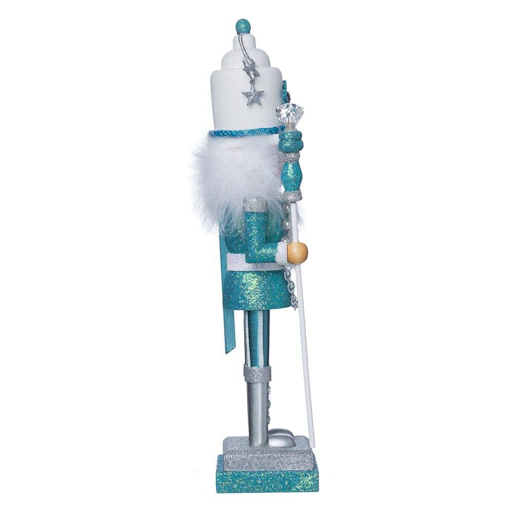 Kurt Adler 17-Inch Hollywood Turquoise/White Nutcracker