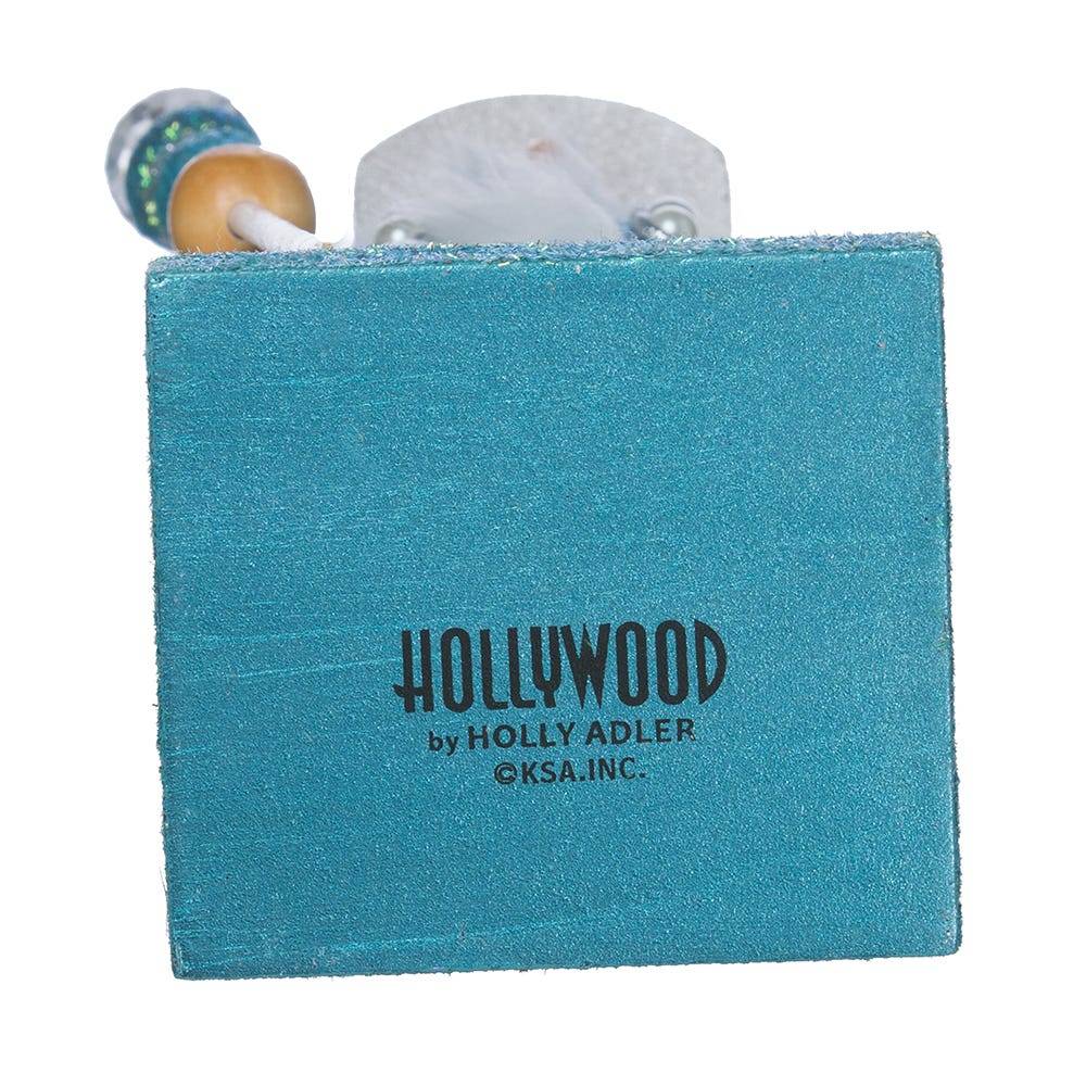 Kurt Adler 17-Inch Hollywood Turquoise/White Nutcracker