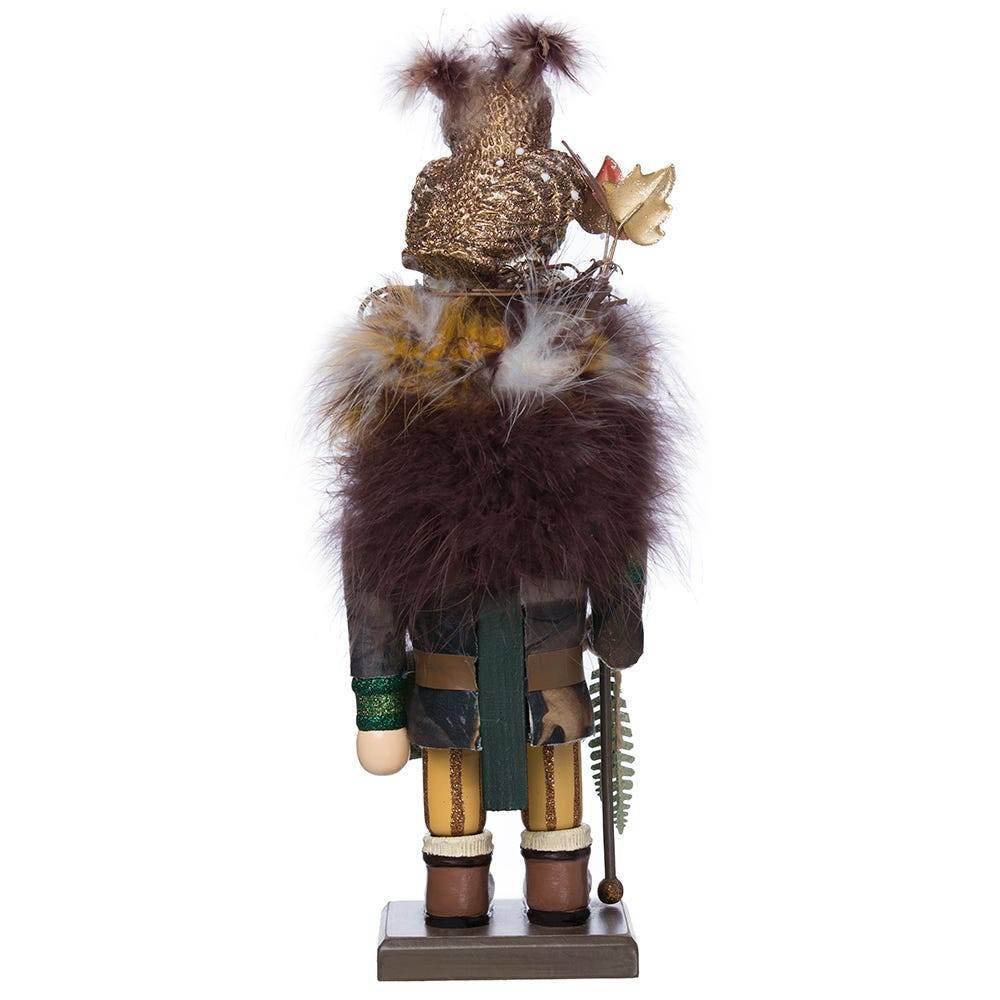 Kurt Adler 16-Inch Hollywood Woodsman Nutcracker with Owl Hat