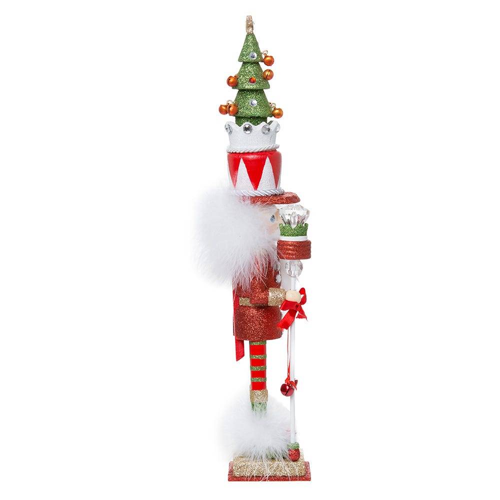 Kurt Adler 15-Inch Hollywood Red and Green Tree Hat Nutcracker