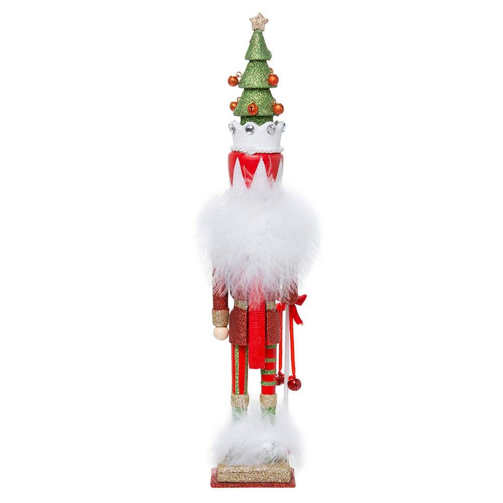 Kurt Adler 15-Inch Hollywood Red and Green Tree Hat Nutcracker