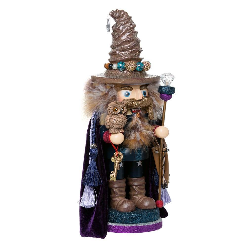 Kurt Adler 15-Inch Hollywood Wizard Nutcracker with Owl