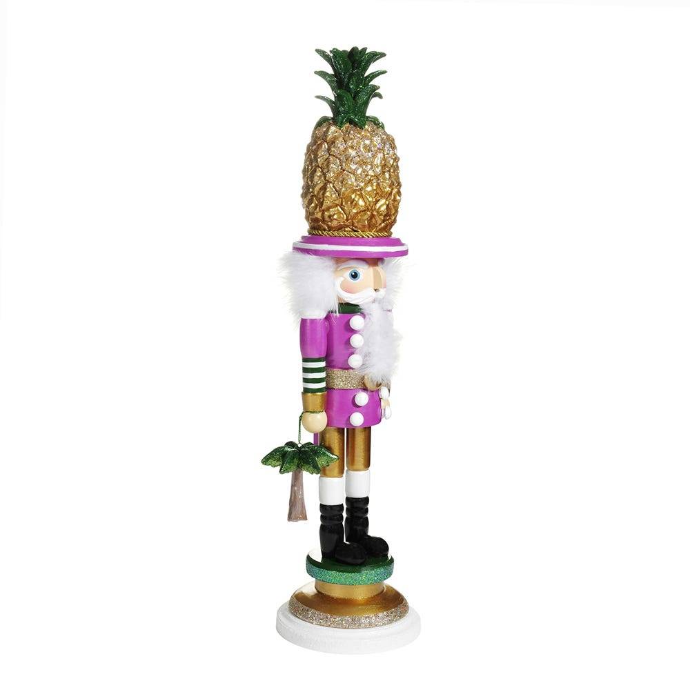 Kurt Adler 19.5-Inch Hollywood Pineapple Hat Nutcracker