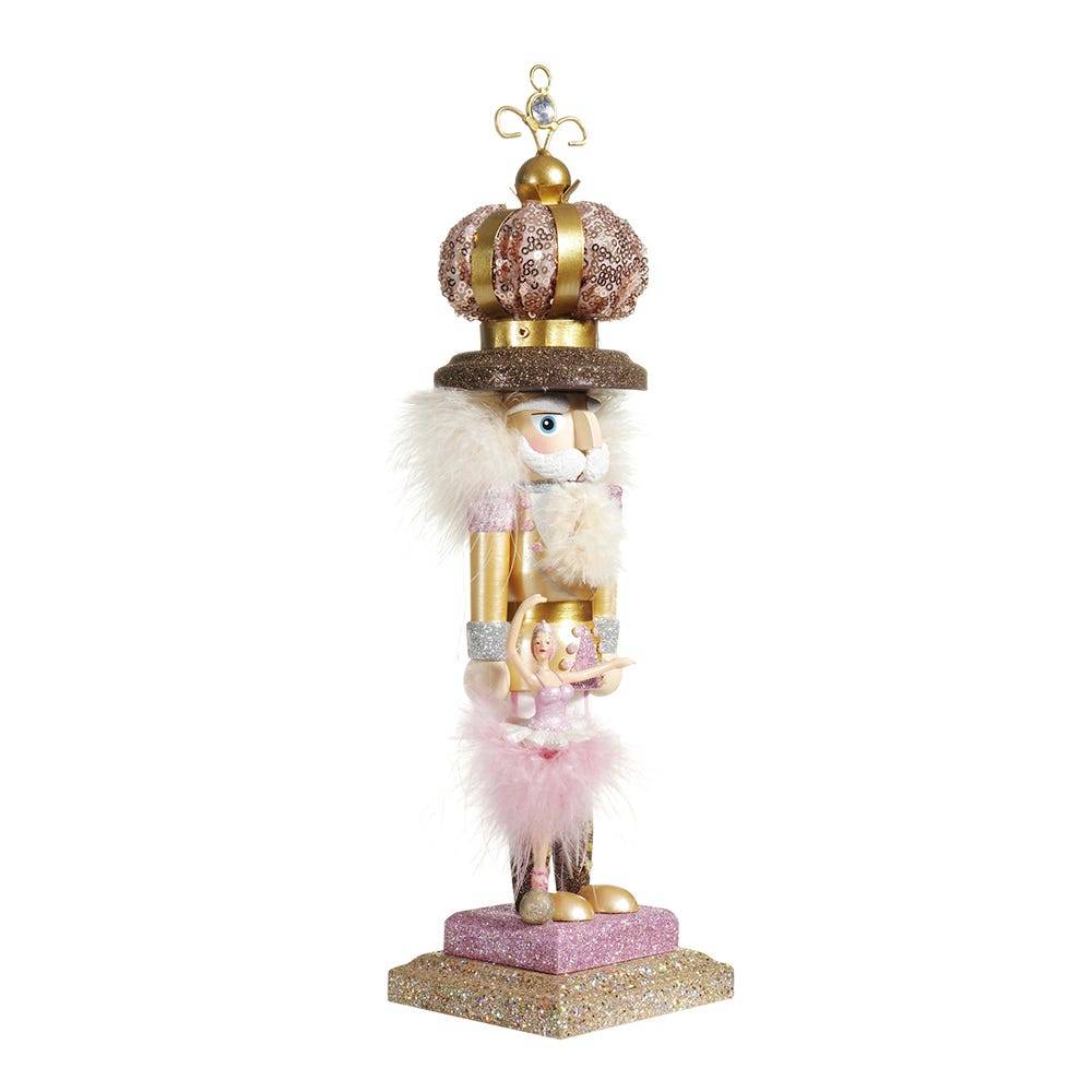 Kurt Adler 14-Inch Hollywood Ballet and Crown Nutcracker