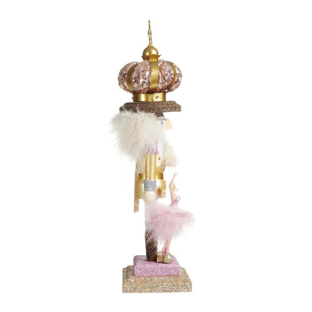 Kurt Adler 14-Inch Hollywood Ballet and Crown Nutcracker