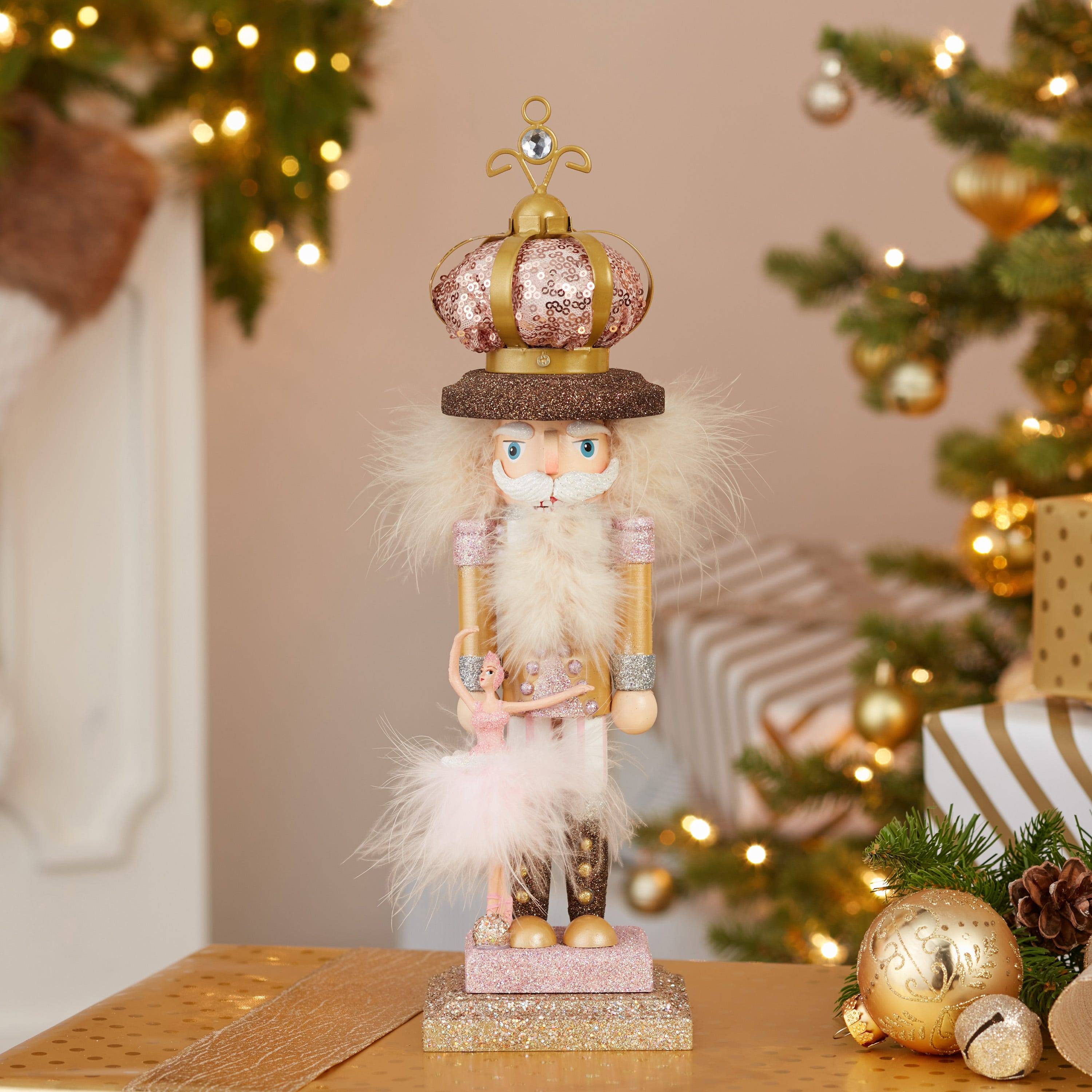 Kurt Adler 14-Inch Hollywood Ballet and Crown Nutcracker