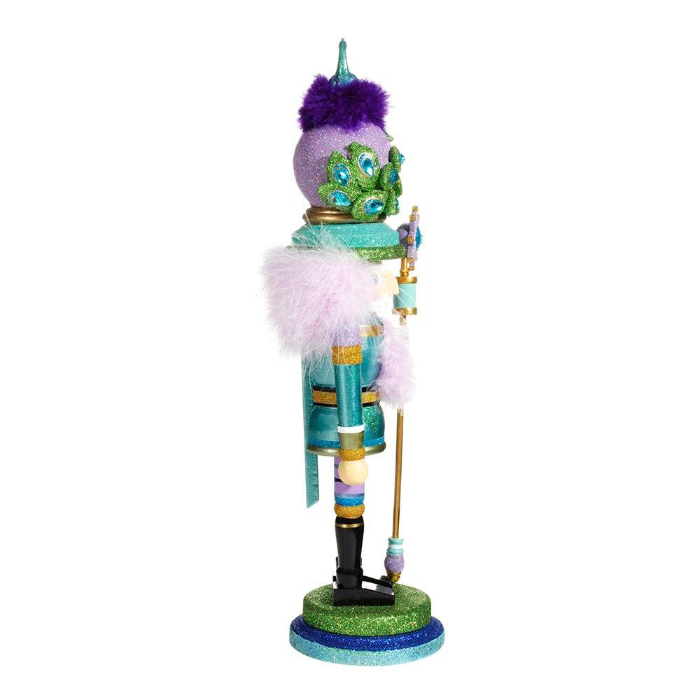 Kurt Adler 17.5-Inch Hollywood Peacock Hat Nutcracker