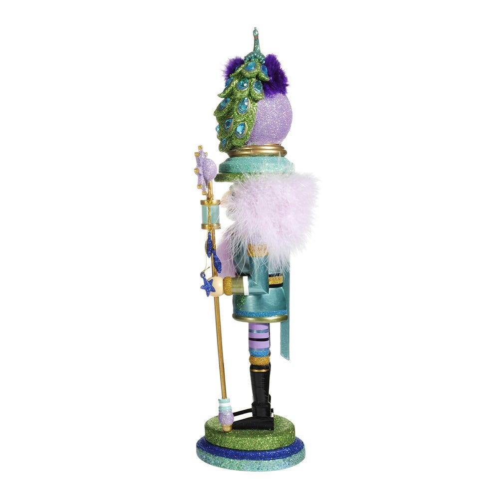 Kurt Adler 17.5-Inch Hollywood Peacock Hat Nutcracker