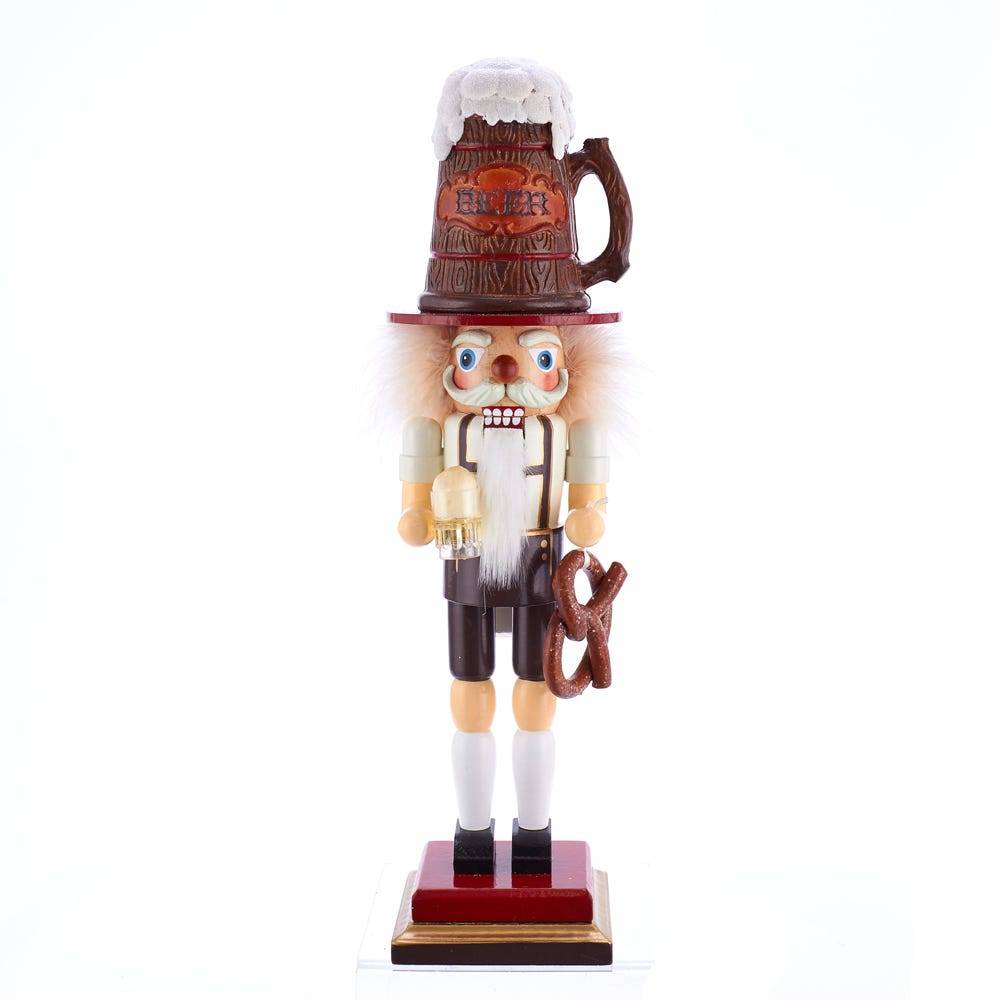 Kurt Adler 17.5-Inch Hollywood Beer and Pretzel Nutcracker