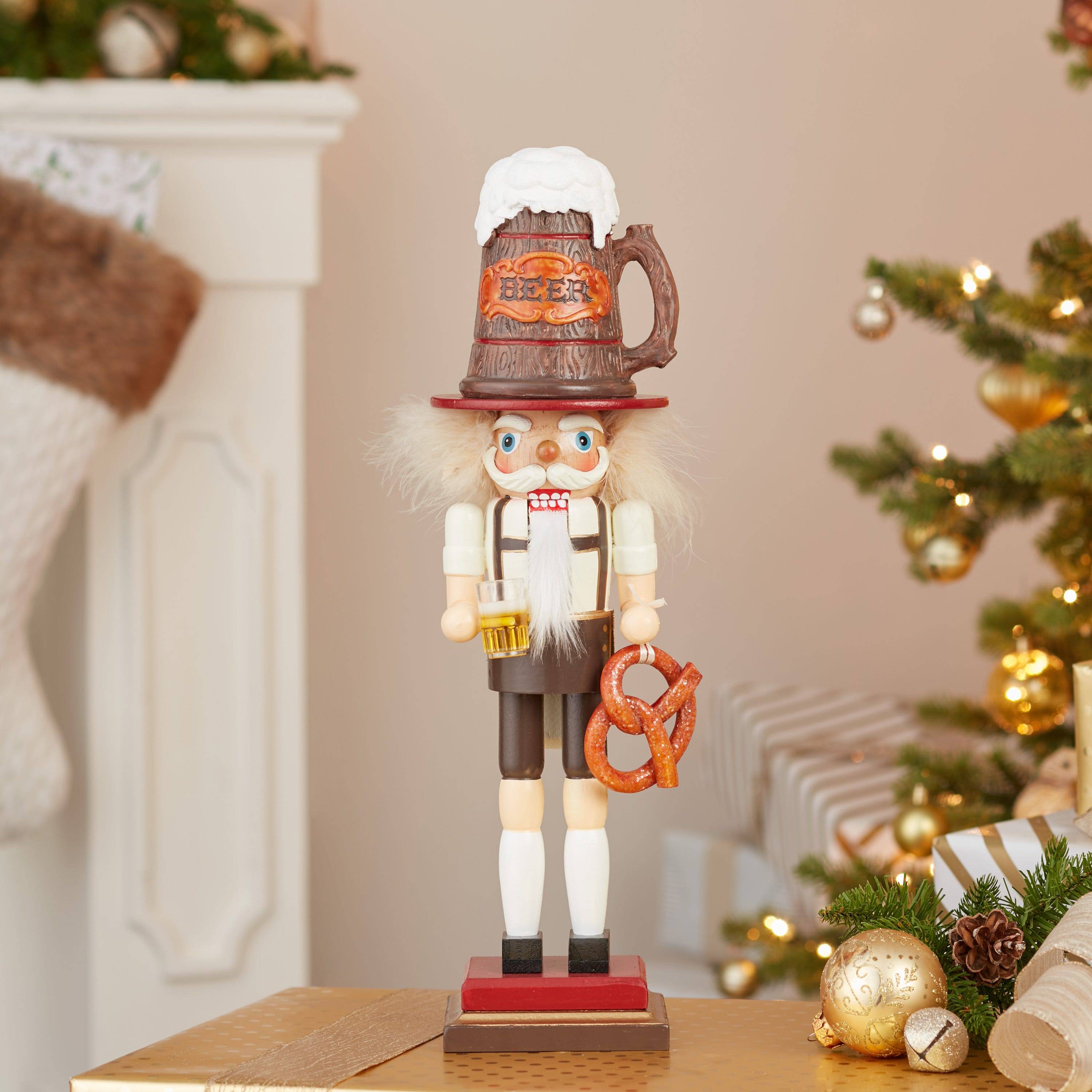 Kurt Adler 17.5-Inch Hollywood Beer and Pretzel Nutcracker