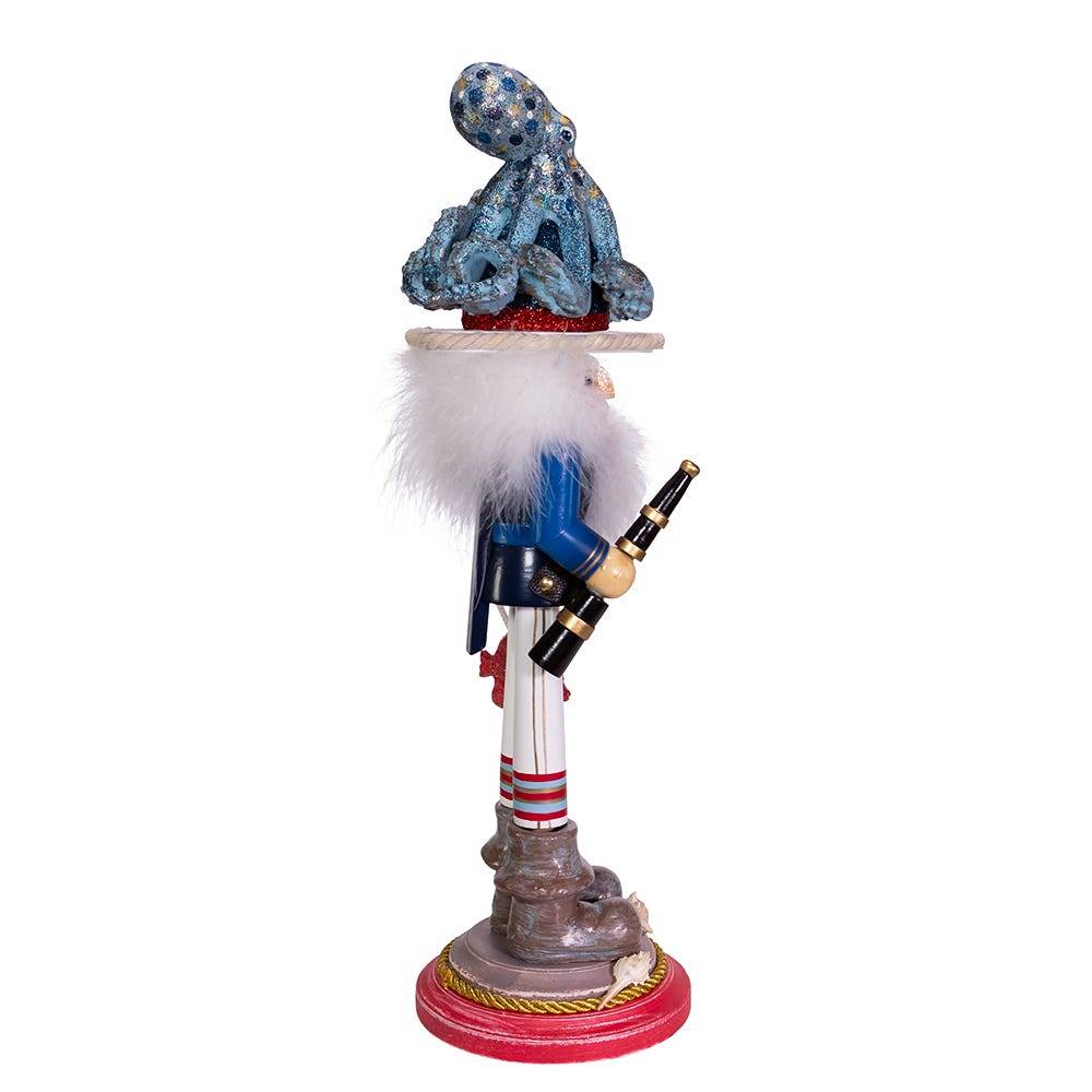 Kurt Adler 18-Inch Hollywood Octopus Hat Nutcracker