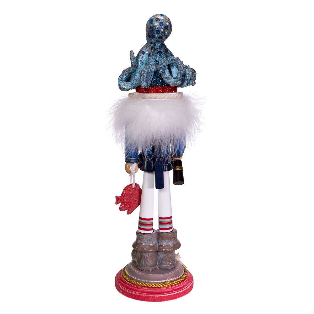 Kurt Adler 18-Inch Hollywood Octopus Hat Nutcracker