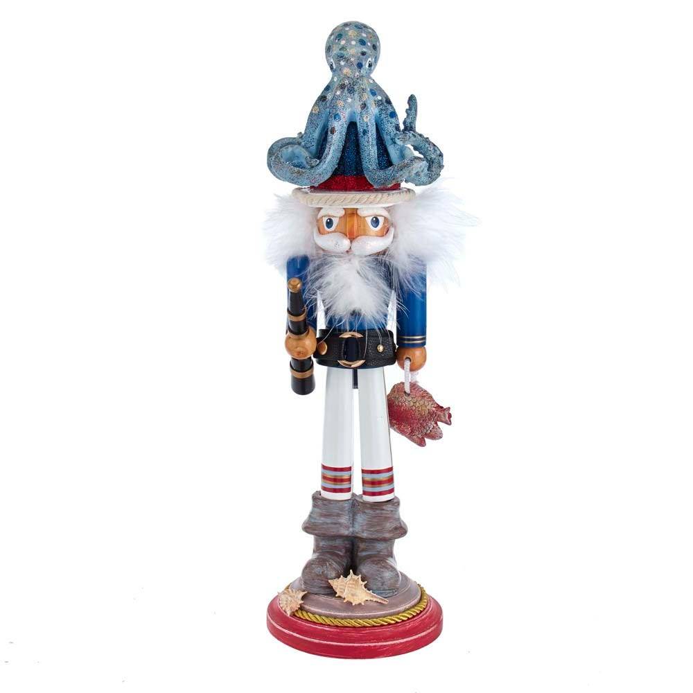 Kurt Adler 18-Inch Hollywood Octopus Hat Nutcracker