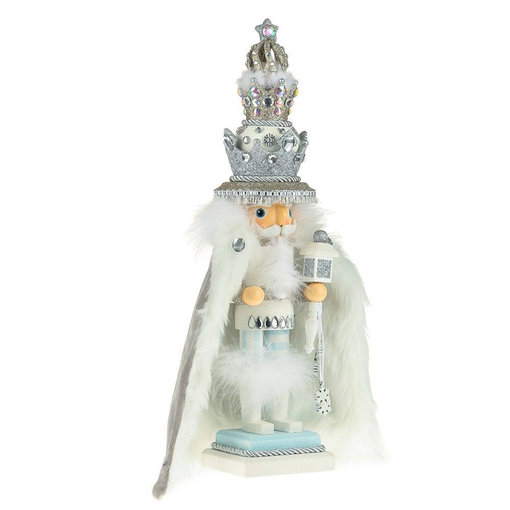 Kurt Adler 18-Inch Hollywood White Fur King Nutcracker