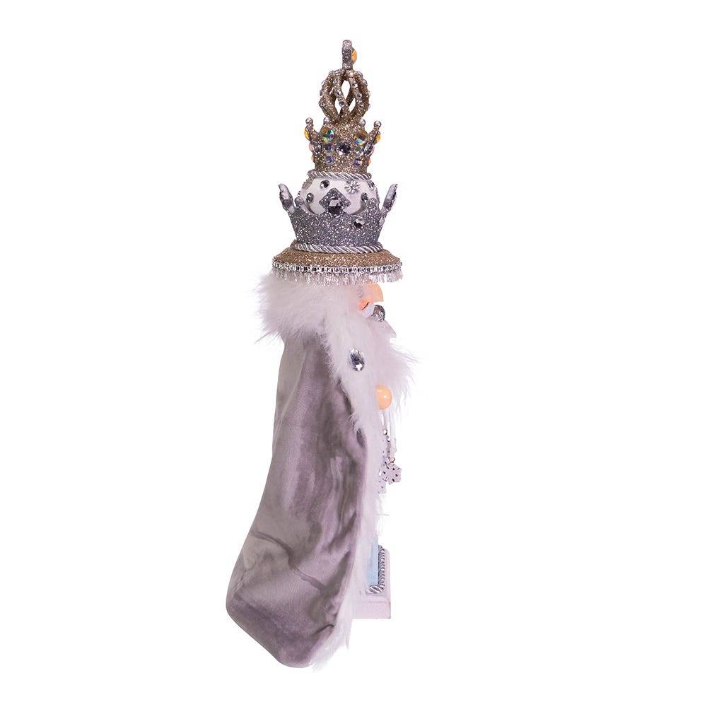 Kurt Adler 18-Inch Hollywood White Fur King Nutcracker